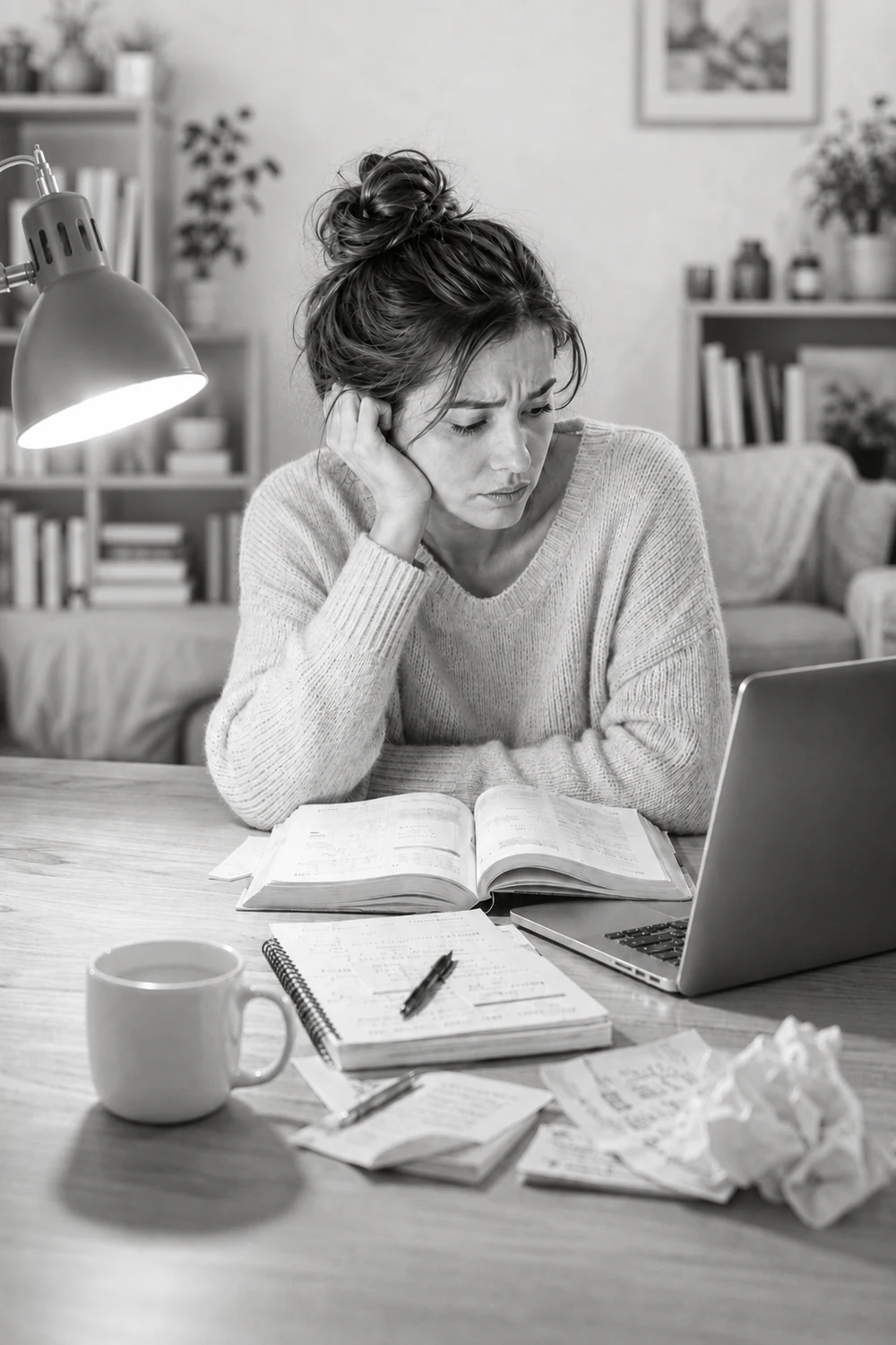 Parent spending time researching and preparing alone